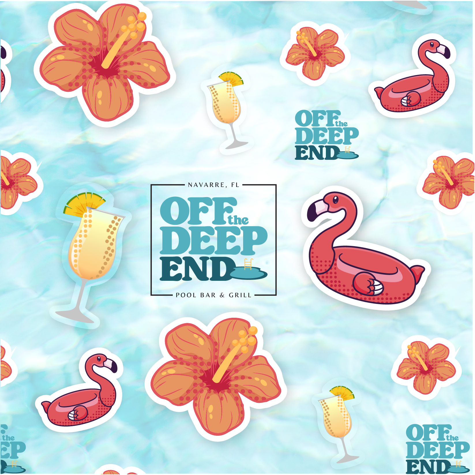 Off The Deep End Brand Pattern