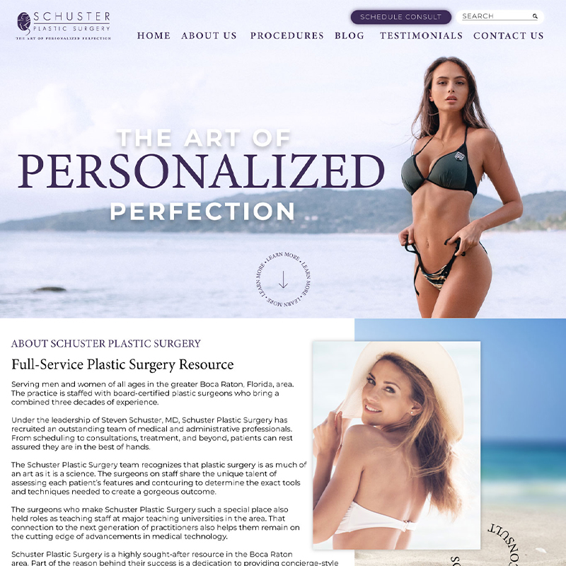 Schuster Plastic Surgery - Brand and Web Design Creative Agency
