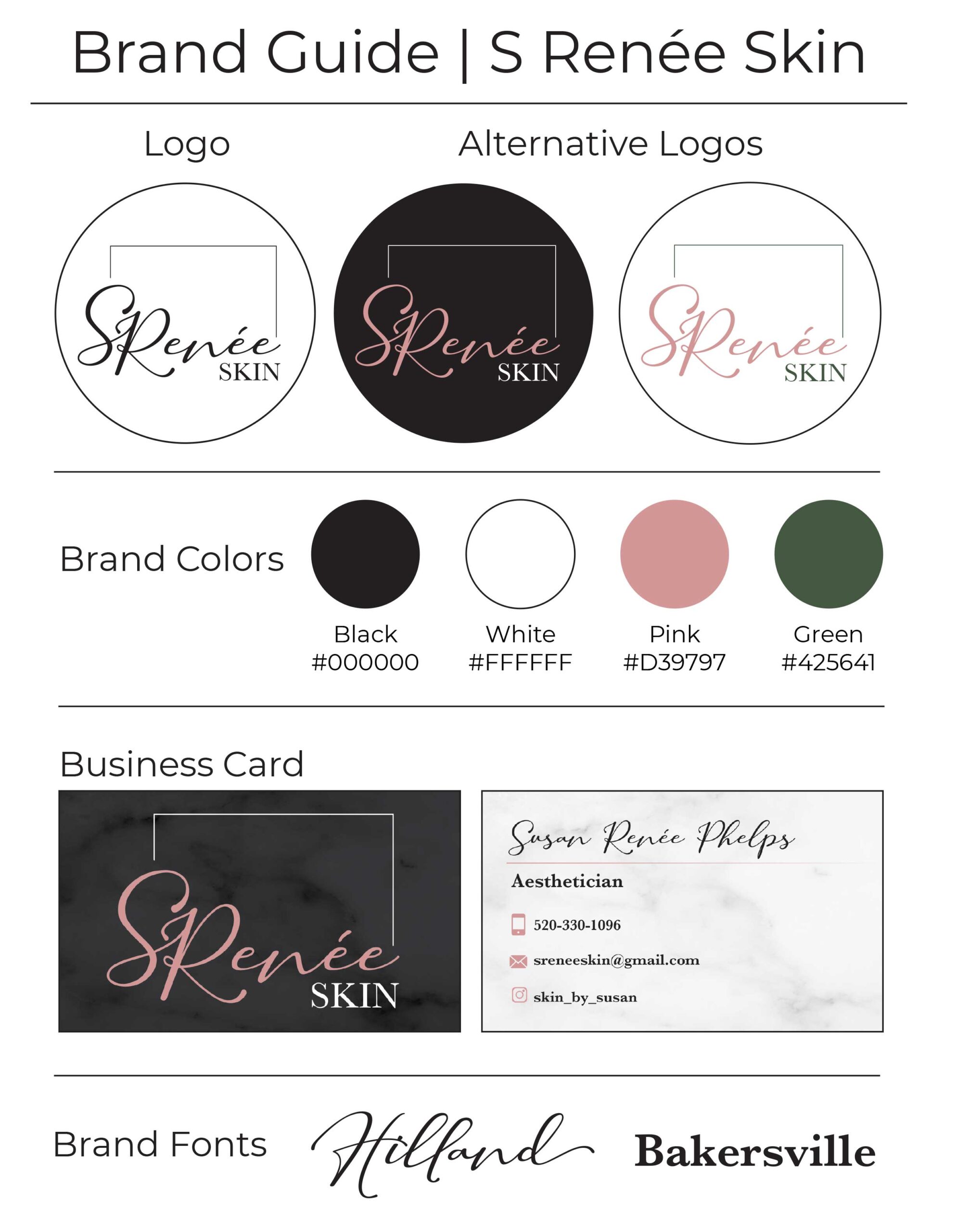 Susan Brand Board - Brand and Web Design Agency