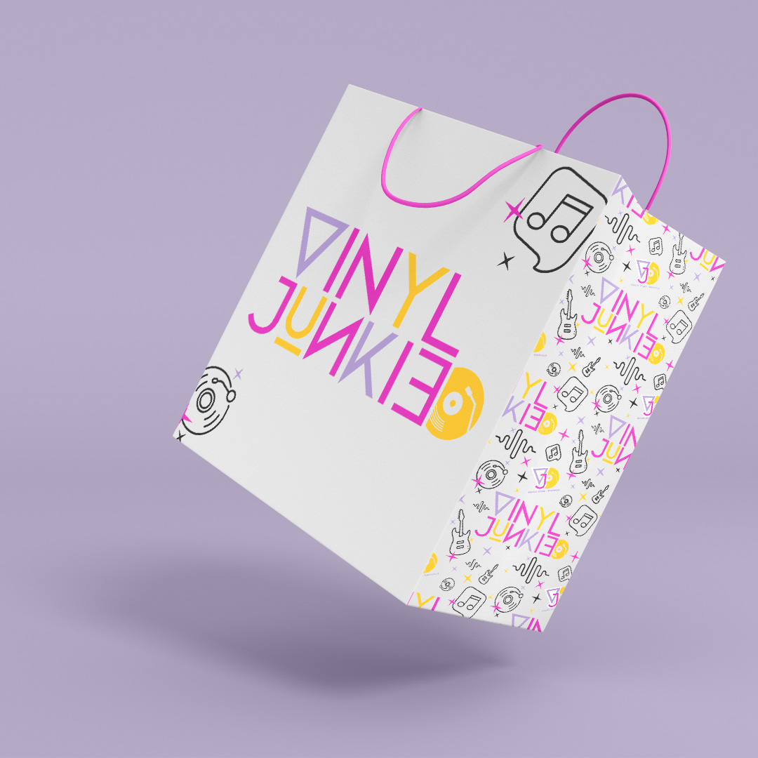 The Vinyl Junkie Shopping Bag